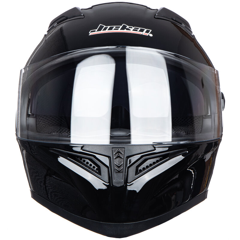 Motorcycle Full Face Helmet Compact Lightweight Full Face Adult Unisex Motorcycle Street Bike Helmet Glossy Black, DOT Approved