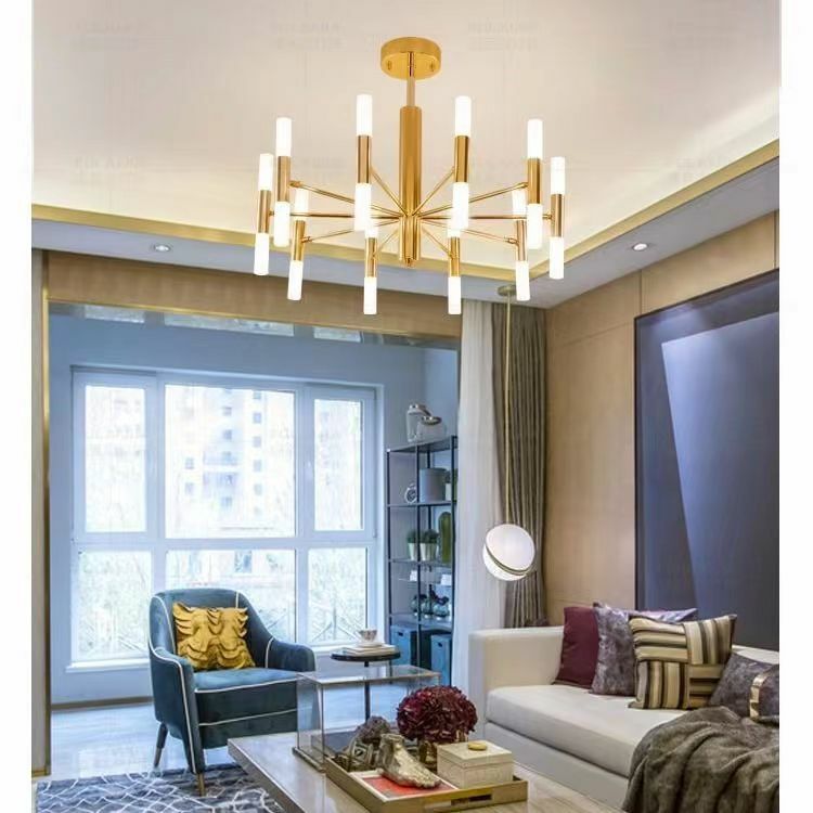Modern Gold and Black LED Art Pendant Lamp, Luminárias para Cozinha, Sala de estar, Loft, Quarto