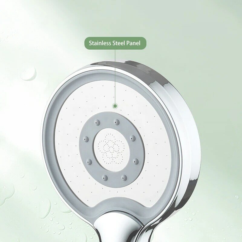 Pommeau de douche portable avec filtre haute pression, supporter ficateur d'eau, spa, bain, accessoires HOItems, 3 modes