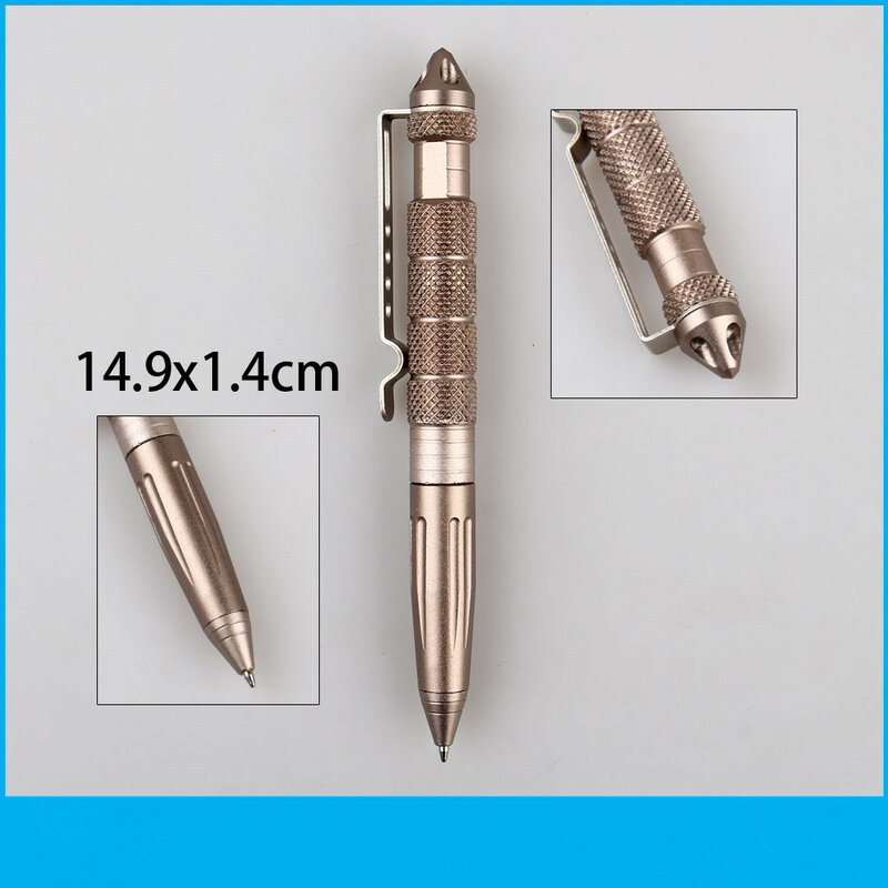 Tactical Pen Multipurpose Tool Self Defense Pen Glass Breaker Aluminum Alloy EDC Outdoor Survival Tool  Writing Ballpoint Pen