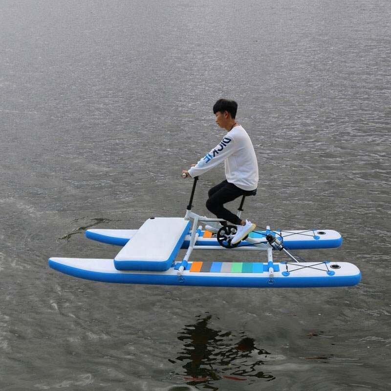 Pontón Chiliboats de PVC, bicicleta acuática inflable, Pedal