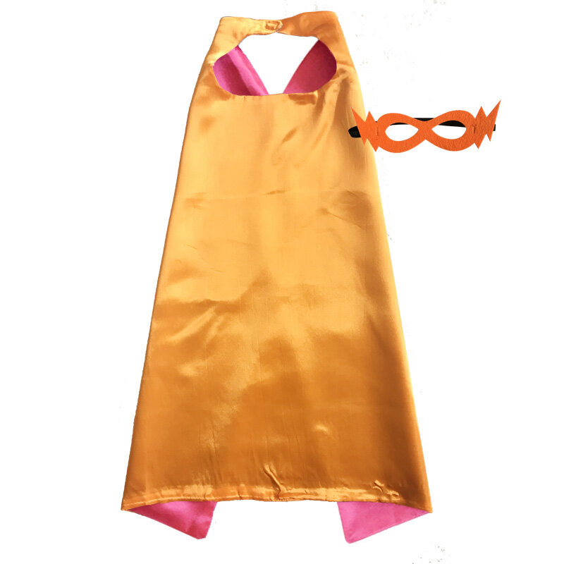 Kids Superhero Capes Plain Satin Solid Capes Boys Girls Birthday Party Favor Anime Cosplay