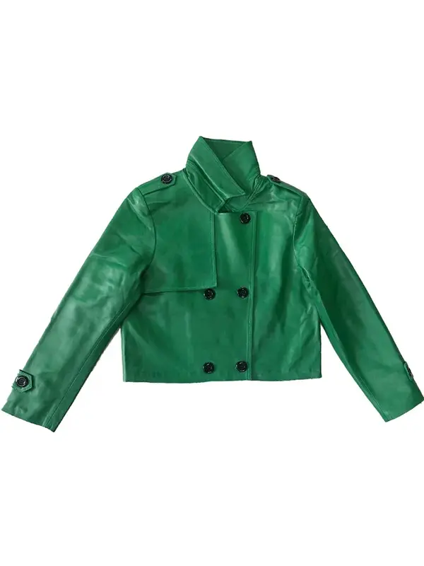 여성용 진짜 가죽 재킷, 정품 양가죽 코트, 짧은 여성 의류, 용수철 가을, 2024