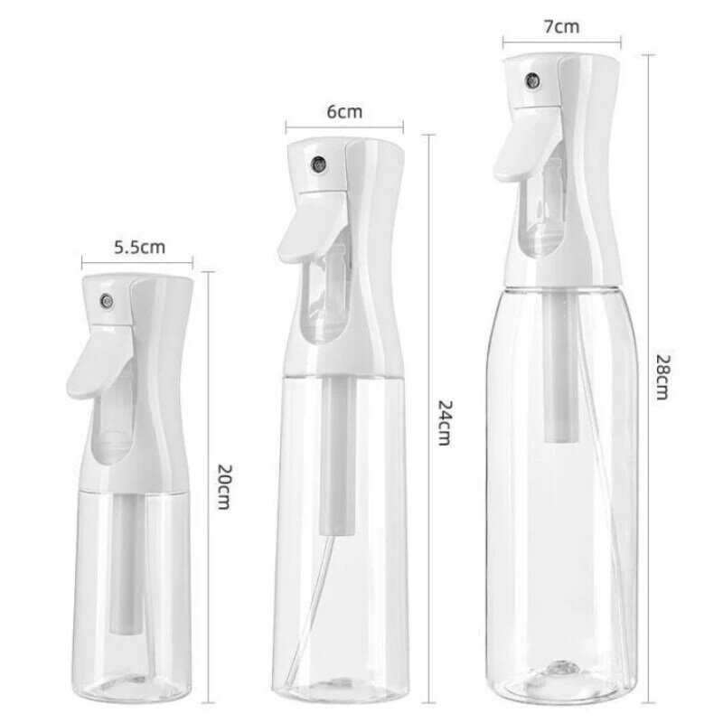 500/300/200ml Hair Spray Bottle Refillable Bottles Continuous Mist Watering Can Automatic Salon Barber Water Sprayer Hair Tools