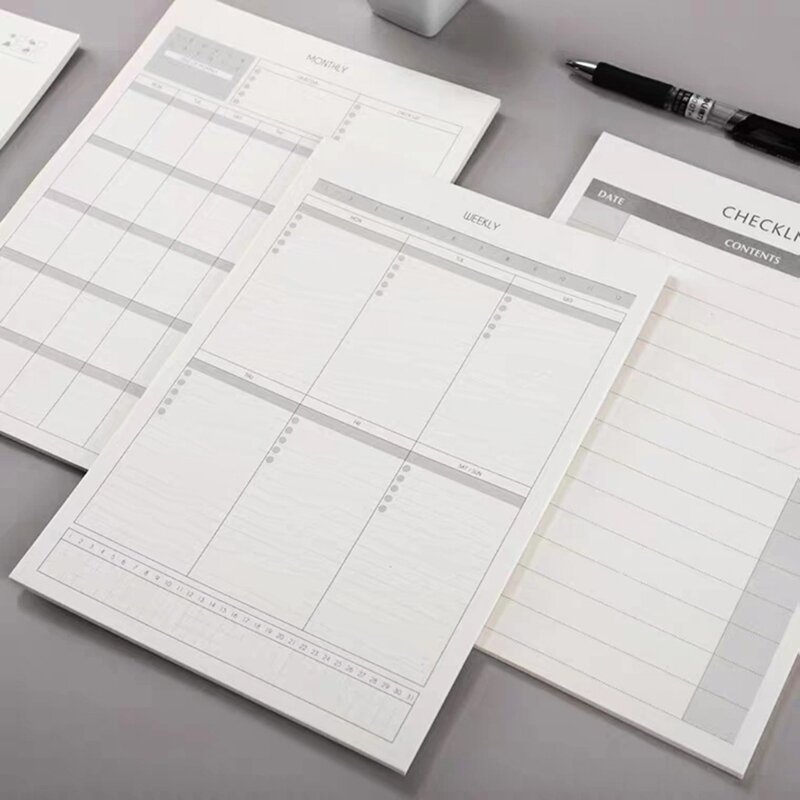 OFBK Business Desk Planner Notebook Daily Planner Bloc de notas para uso en la oficina en el hogar 40 páginas