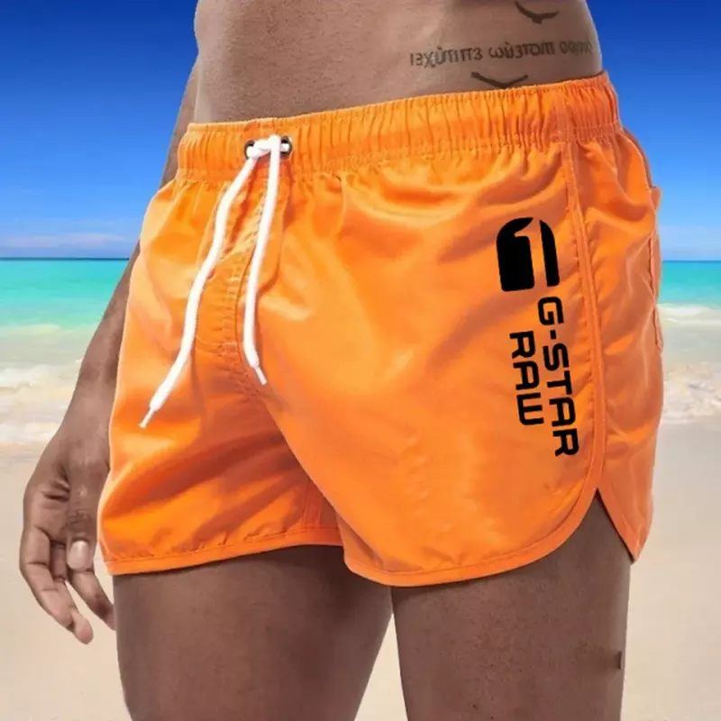 남성용 여름 통기성 수영복 반바지, 섹시한 비치 반바지, 서핑 보드 바지, 9 가지 색상