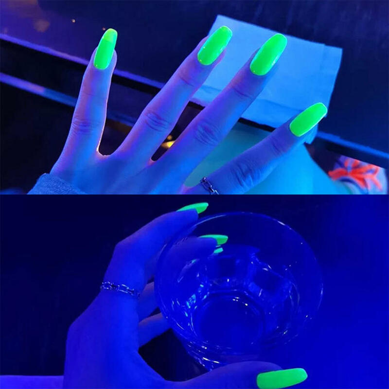 Esmalte de Gel UV para uñas, barniz luminoso para capa superior y Base de manicura que brilla en la oscuridad, 10ml