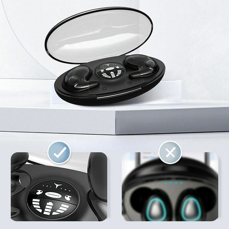 Unsichtbare Schlaf Drahtlose Kopfhörer Ipx5 Wasserdichte Mini Wireless Kopfhörer Digitale Batterie Display Sport Ohrhörer Freisprecheinrichtung Für Al