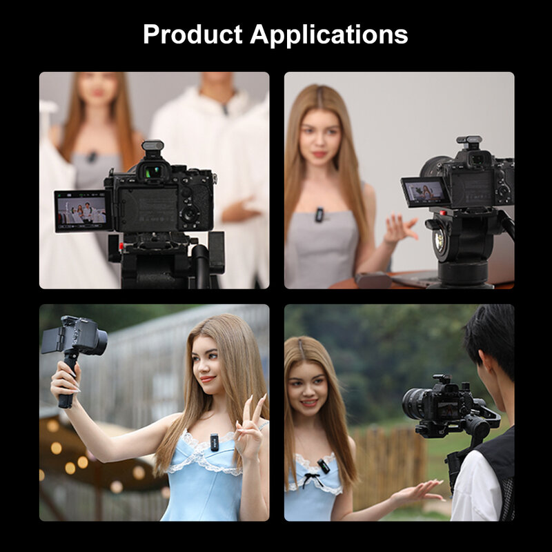 Godox WEC-S Wireless Lavalier Microphone Exclusively for Sony Live Streaming Recording Noise Reduction Hot Shoe Radio Microphone
