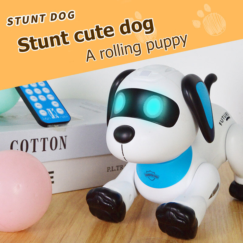 Baby Toys Remote Voice Control Programming Stunt Robot Dog Toy Voice Control Programmable Touch-sense Music Dancing Toy Gift