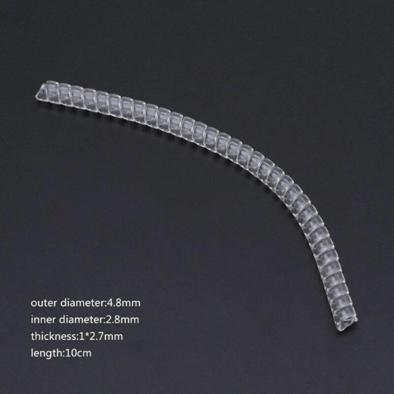 Y1UE Regolatore della dimensione anello per anello allentato Design unico Tenditore per anelli in plastica trasparente per