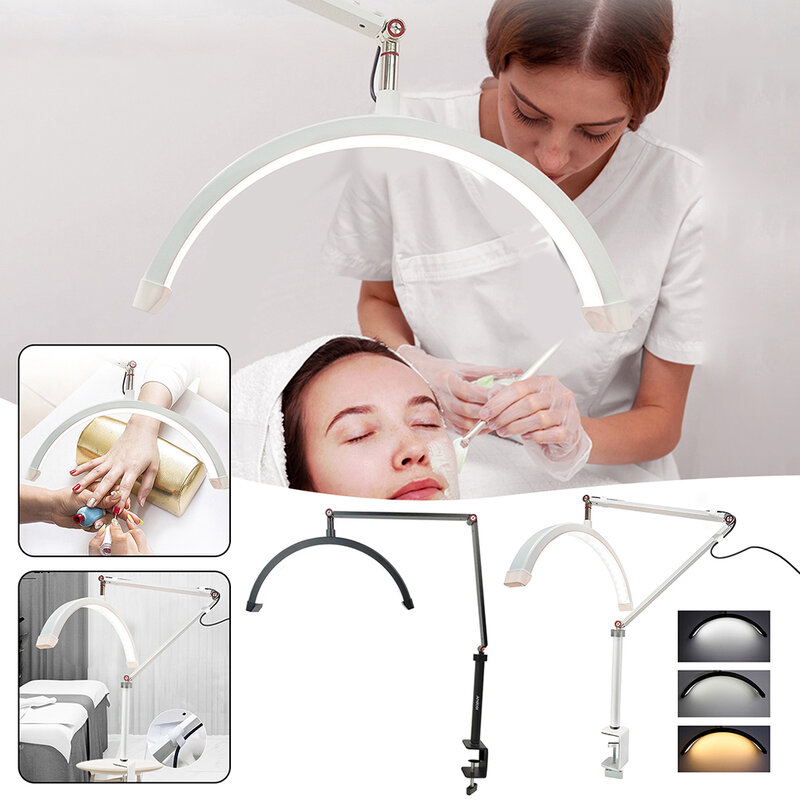 LED Floor Light With Half Moon Shape Multifunctional Durable Light For Lashes Extension