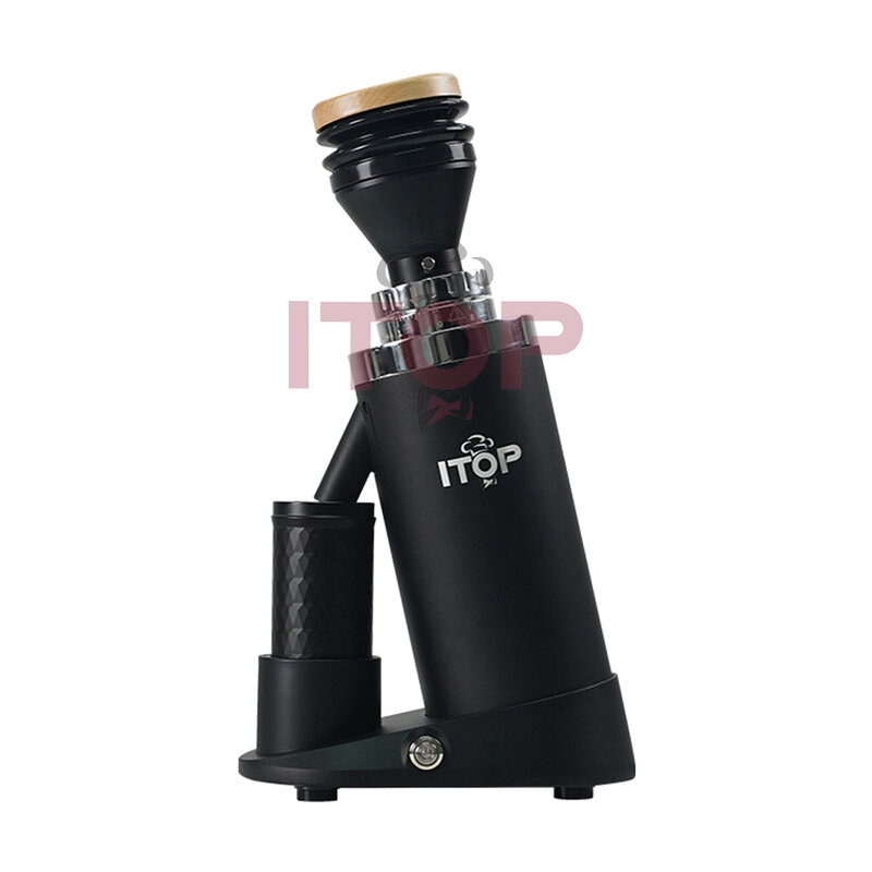 ITOP40プラス-電気コーヒーグラインダー,プロのネスプレッソコーヒーマシン,度調整,64mm,チタン