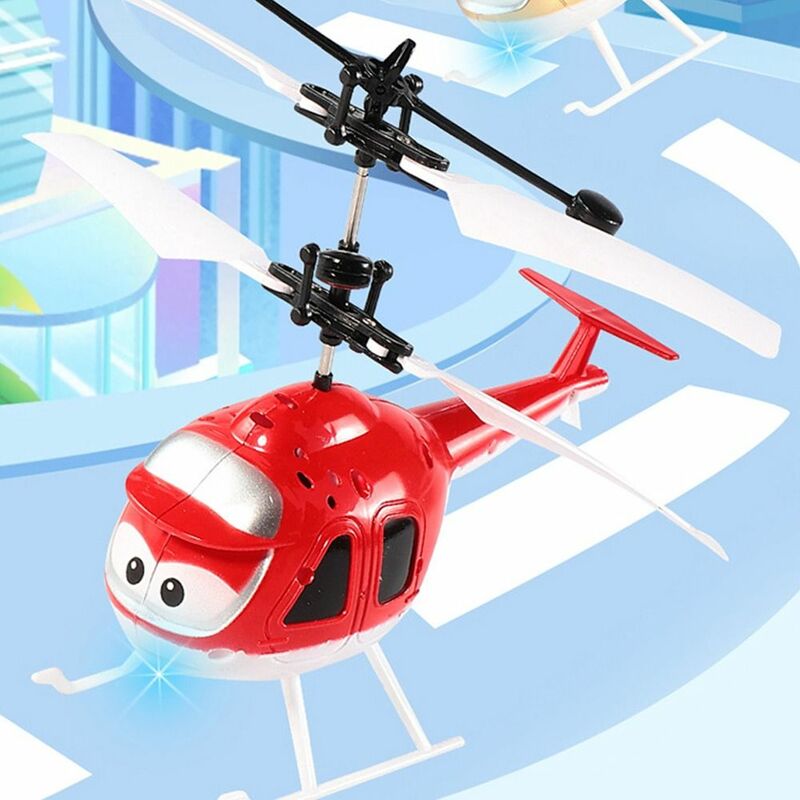 Helicóptero de juguete con Sensor infrarrojo para niños, Avión de juguete de plástico con carga USB, avión volador de inducción para interiores