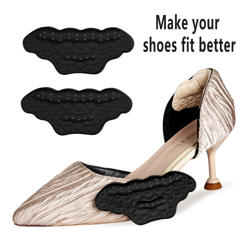 Colla Love antiscivolo scarpe con tacco antiscivolo e adesivi con tacco antigoccia sport regolazione delle dimensioni invisibili cuscinetti di mezza taglia