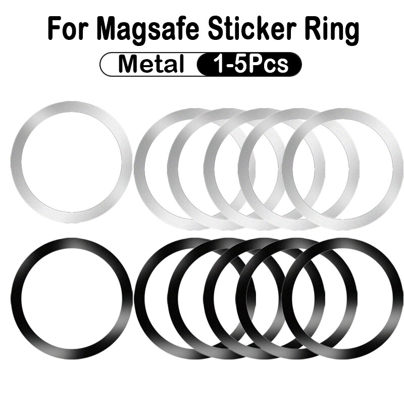 Placa de Metal magnética Universal de acero inoxidable 2023, anillo para cargador inalámbrico Magsafe, hoja de hierro, pegatina, imán, soporte para teléfono para coche