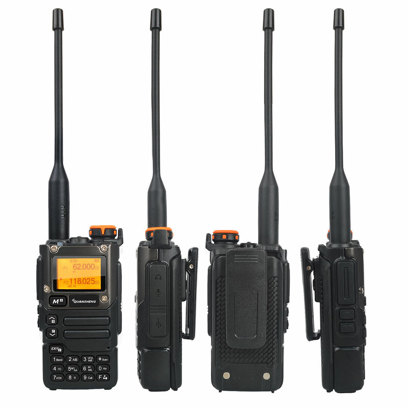 Walkie-talkie multibanda Rx, banda de aire de 50-600MHz, 136-600MHz, Tx, DTMF, Scrablmer Vox, copia de escaneo de frecuencia NoAA, FM, Quansheng, UV-K5(8)