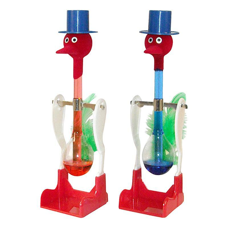 Mainan burung air minum untuk anak-anak, kaca cair tidak berhenti minum burung keberuntungan keseimbangan interaktif minuman air burung mainan Dekorasi Rumah