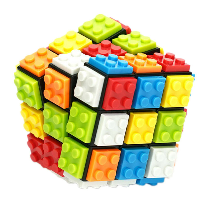 مكعبات بناء مكعب 3x3x3 لغز مكعب انفصال المهنية المكعب السحري 3x3 كتل مكعب ألعاب تعليمية هدايا لتقوم بها بنفسك Cubo Magico