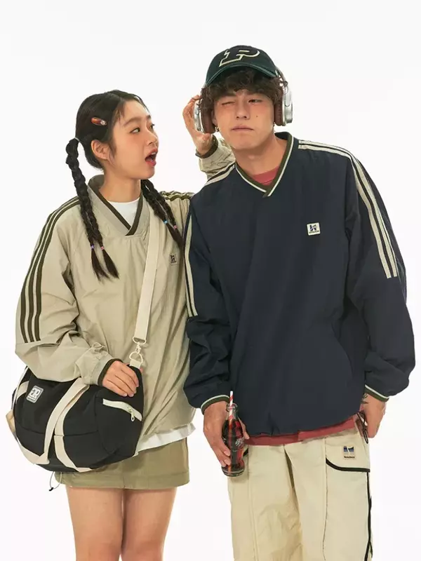 ADAgirl-Sudadera con capucha de béisbol para mujer, ropa de calle de gran tamaño, de manga larga, de secado rápido, estilo Retro americano, Y2k, Top Kpop