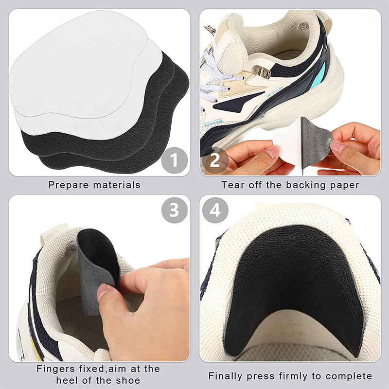 6pcs Shoe Heels Hole Repair Patches Sports Insoles Subsidy Sneakers Stickers Men Anti-Wear Heels Sticker Foot Care Pads Inserts
