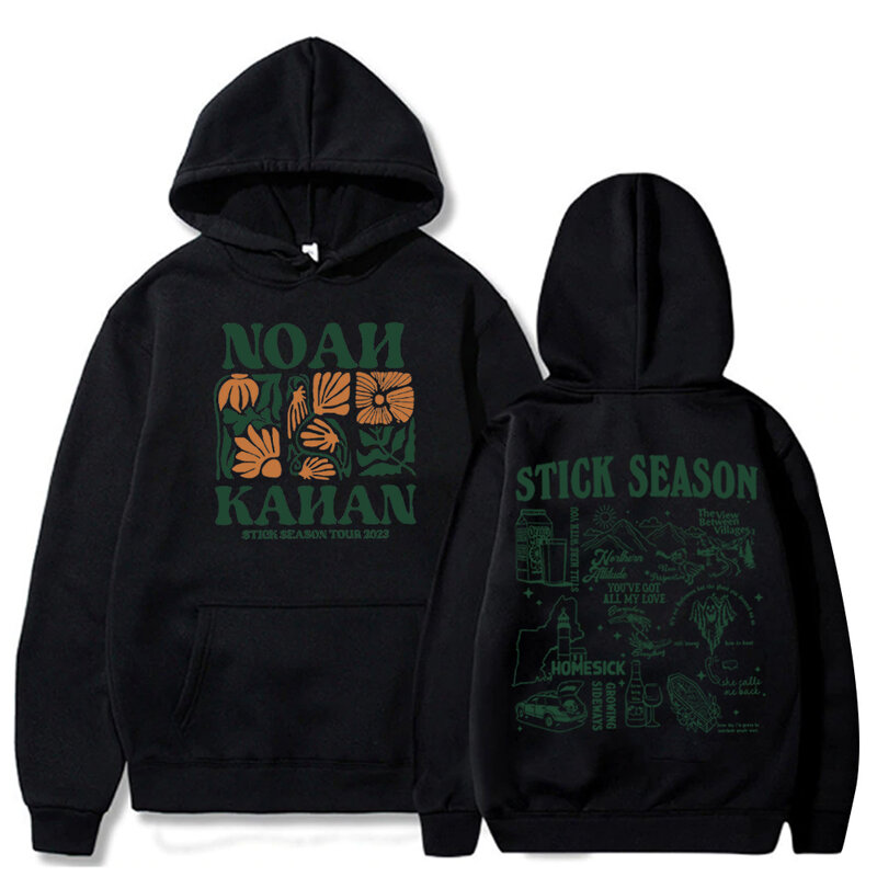 Noah Kahan Hoodie Noah Kahan Stok Seizoen Tour 2023 Hoodie Noah Kahan Merchandise Cadeau Voor Fan Pullover Tops Streetwear Unisex