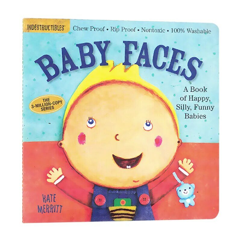 Indestructibles Baby Faces, Baby Children's books aged 1 2 3, English picture book 9780761168812