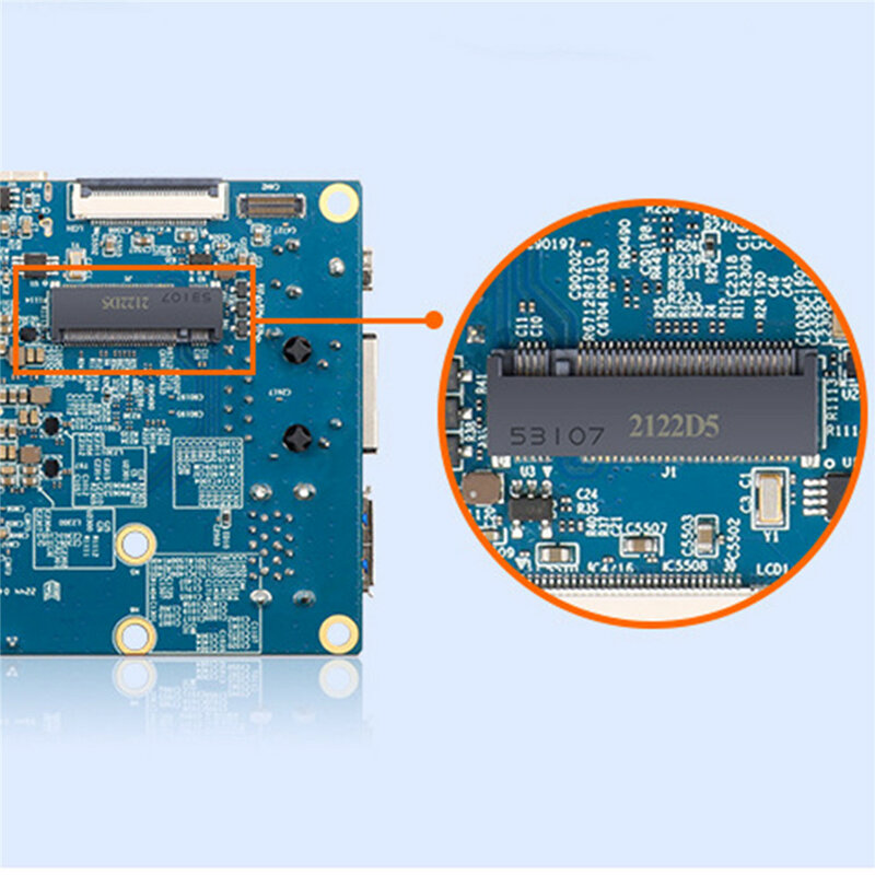 บอร์ดพัฒนา4GB/ 8GB/ 16GB สำหรับ OrangePI 5เมนบอร์ดออนบอร์ด Rockchip RK3588S โปรเซสเซอร์8-core บอร์ดกับพอร์ต LAN
