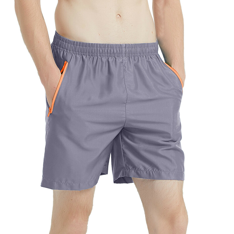 Pantalones cortos informales de moda para hombre, pantalón de secado rápido de Color sólido, talla grande, con cordones, para vacaciones en la playa, transpirables