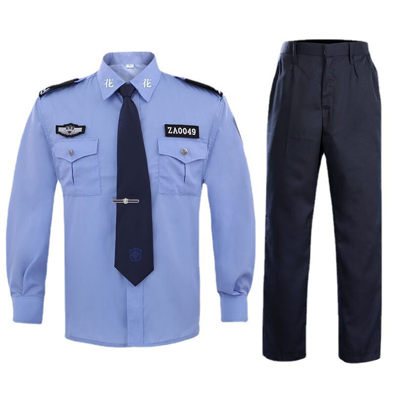 Security uniform design guard set shir summer pants fabric for hotel best navy blue women black airport security uniform