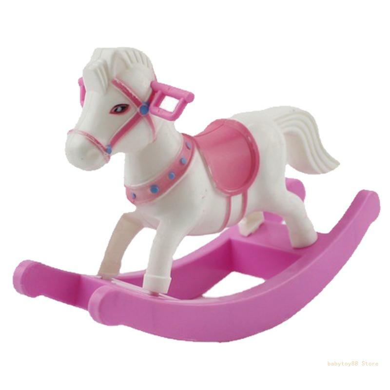 Y4UD التعليمية المبكرة الصغيرة لعبة الحصان المتأرجح الإبداع التعلم نماذج هدية عيد ميلاد ل 1 2 3 4 سنة بنين بنات