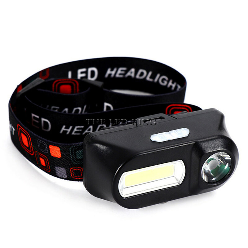 6000lumens Led Headlamp 6 modes XPE+COB Headlight Head Torch Flashlight Head lamp by 18650 battery for Fishing Hunting