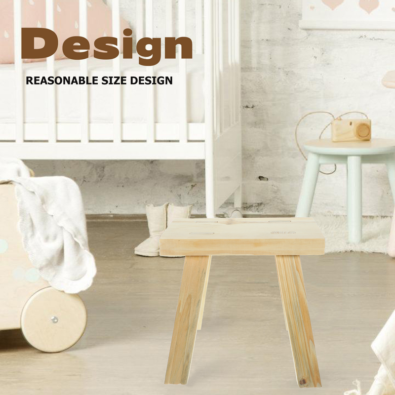 子供のためのミニ木製ステップスツール、家庭の小さな家具、子供の楕円形の家