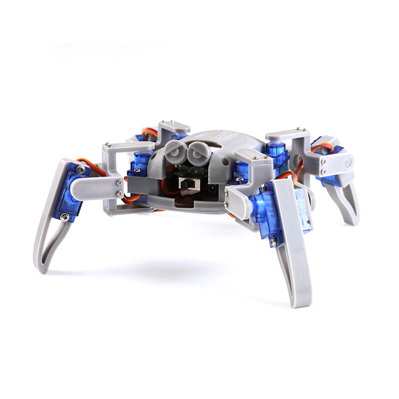Juguete de Robot científico para Arduino, Kit de explorador de araña cuadruple biónico, juguetes Inteligentes de Construcción DIY multifunción para la universidad