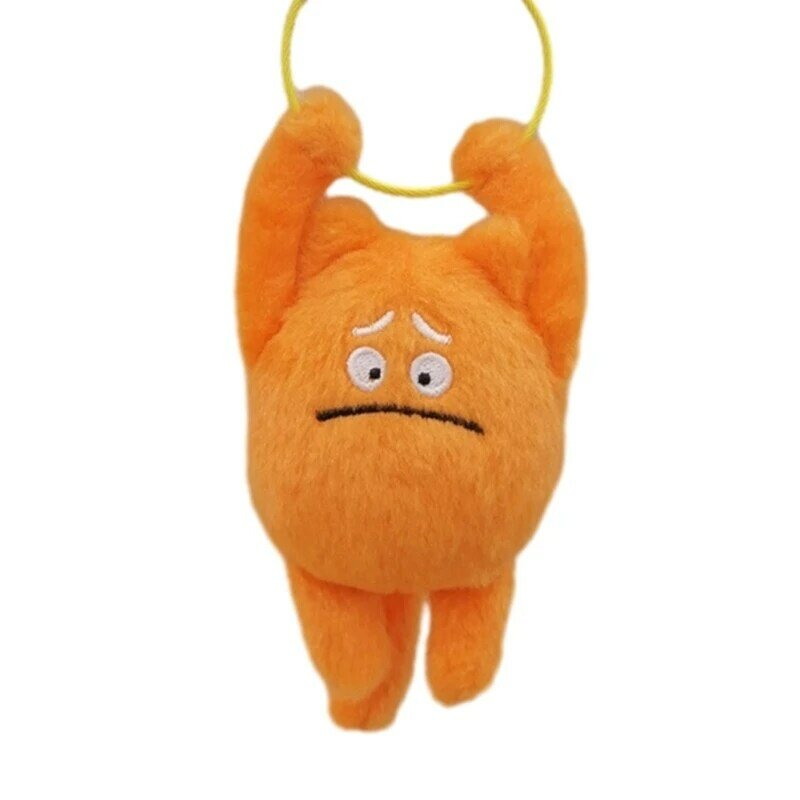 L5YA Plush Cat Keychain Ornament Cartoon Kitten Hanging Pendant for Bag Purse Backpack Pendants Stuffed Dolls Keyring