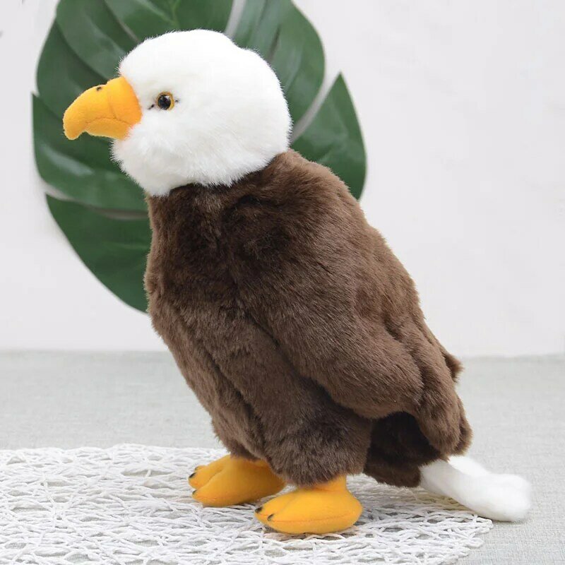높은 충실도 시뮬레이션 Haliaetus leucocephalu 봉제 장난감, Aquila Eagles 실제 생활 봉제 동물 인형, 선물용 인형, 32cm