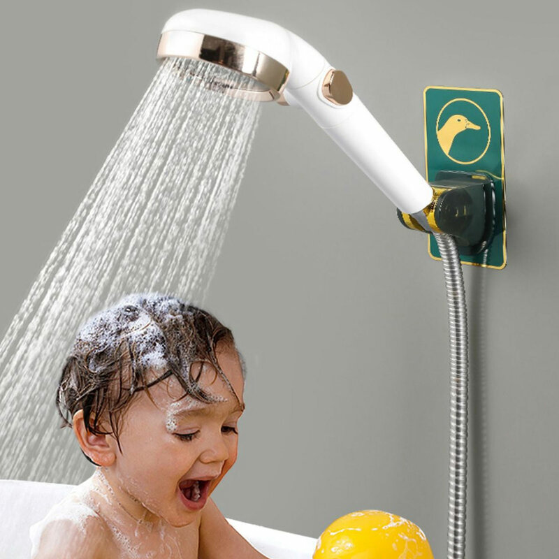 Wall Mounted Shower Head Holder Strong Adhesive Damage Free Holders for Bathroom Accessories