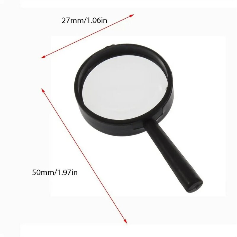 5X Handheld Magnifier 25mm Mini Pocket Seniors Reading Magnifying Glass for People with Low Vision Macular Degeneration
