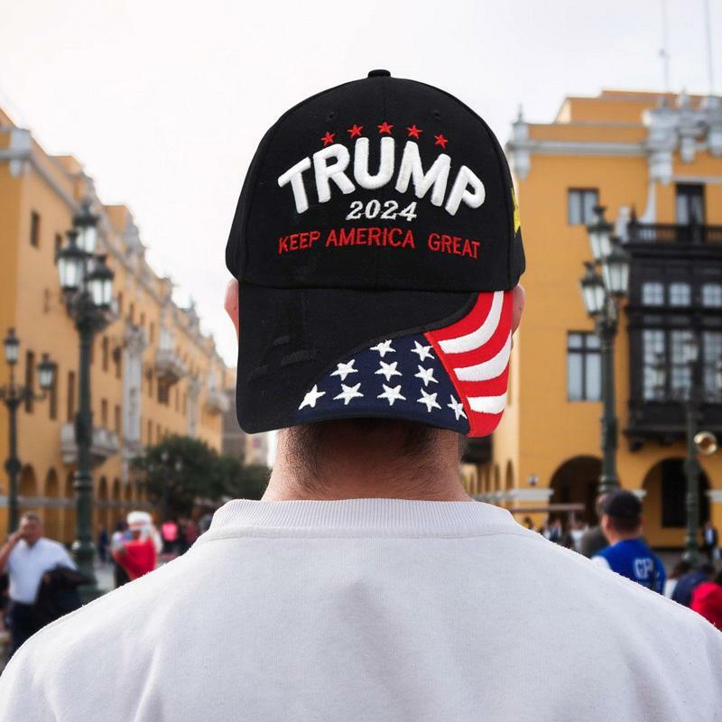 قبعة رياضية قطنية قابلة للتعديل ، قبعة الانتخابات الرئاسية ، قبعة بيسبول كبيرة ، المفاجئة ، 2024
