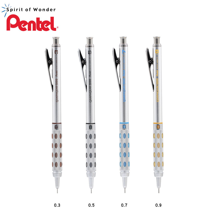 1 szt. Pentel GraphGear 1000 rysowania ołówek automatyczny ucznia nie łatwo złamać ołówek automatyczny ołowiu 0.3 0.5 0.7 0.9mm