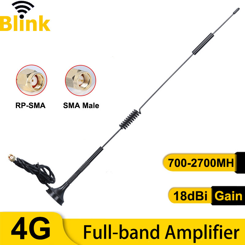 4G 3G GSM Full Band Sucker Antenna 18dBi High Gain Signal Booster Amplifier 700-2700MHz SMA Male for Outdoor DTU Cabinet