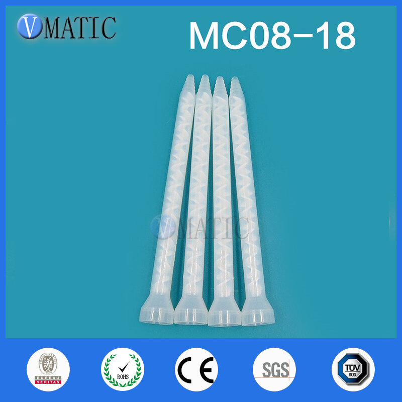 Mezclador estático de resina plástica, boquillas mezcladoras MC/MS08-18 para paquete Duo epoxis, envío gratis