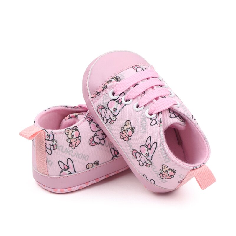 Кроссовки детские Нескользящие на шнуровке, на возраст 0-18 месяцев