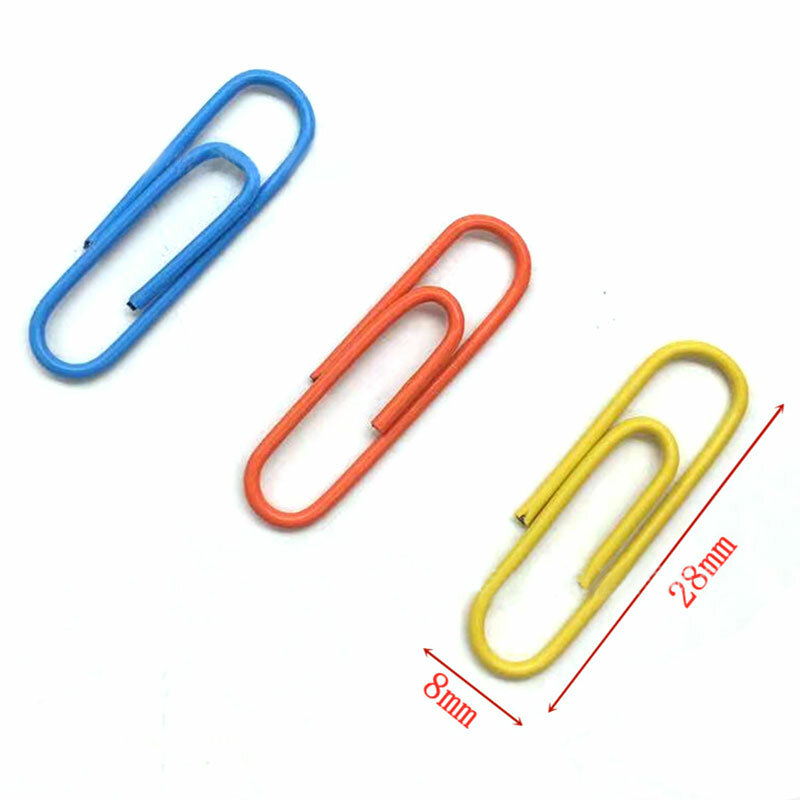 250Pcs Color Set Paperclips 50mm For Office School Book Wall Map Photo Memo Pad Notes Paper Clips Pins Stationery DIY Decoration
