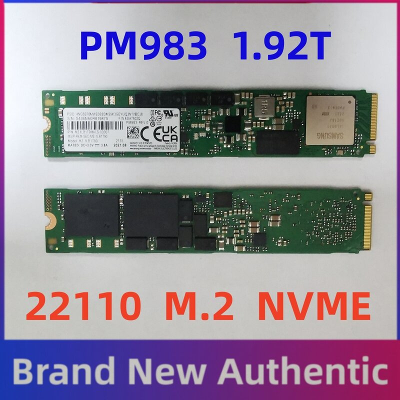 Free Shipping  NEW  PM983 1.92T M.2 22110 PCIE NVME SSD Enterprise class