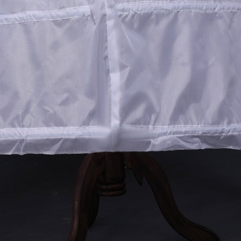 Kobiety krynolinowa halka biała spódnica Hoop piętro/kolano długość suknia balowa Slip Girls podkoszulek na wesele suknia ślubna