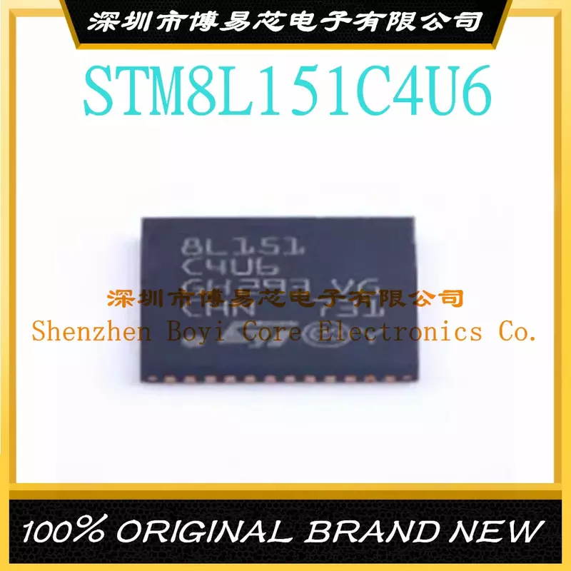 STM8L151C4U6 Pakket UFQFN-48 8-Bit Microcontroller Chip Mcu Microcontroller Ic