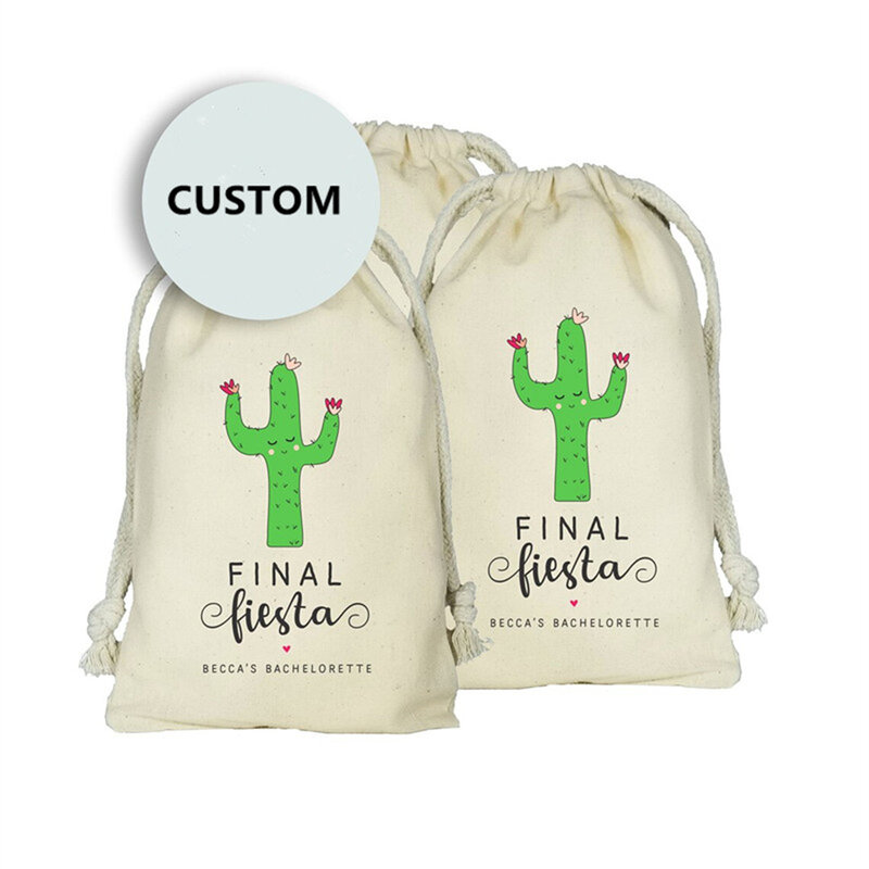 20PCS Custom Final Fiesta Cactus Bachelorette Favor Bags, Bachelorette Party Favor Bags, Survival Kit Favor Bags
