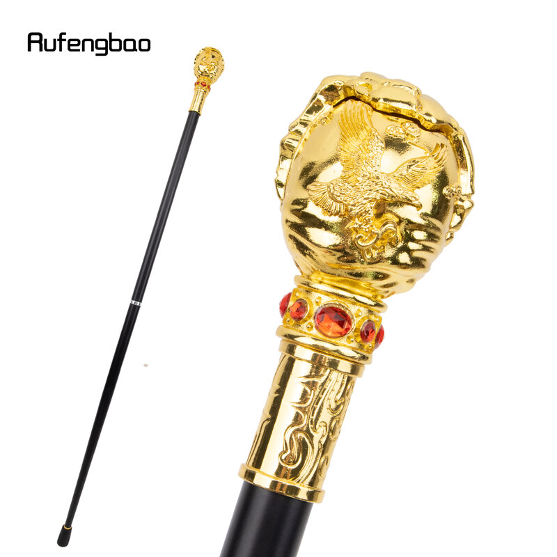 Golden Eagle Ball Walking Stick Decorative Vampire Cospaly Vintage Party Fashionable Walking Cane Halloween Crosier 93cm