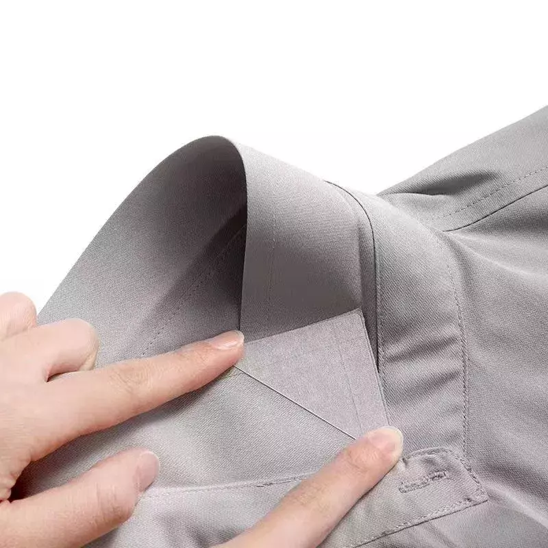 Almofadas de modelagem de colarinho para homens e mulheres, fita triangular transparente adesiva anti-rolo, adesivos estereotipados, camiseta polo, 60 unidades por conjunto